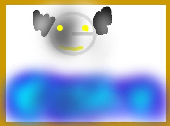 Desen de inceput.-- Luna.