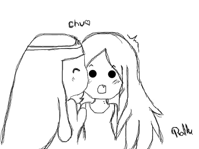 Marceline and Princess Bubblegum chibi