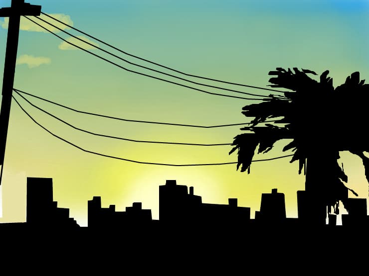 Sunset...
