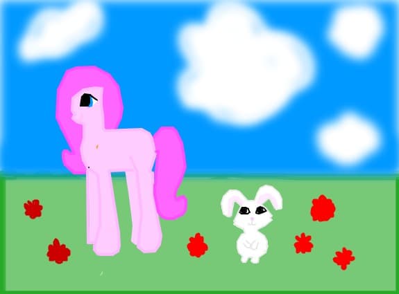 pony and rabbit