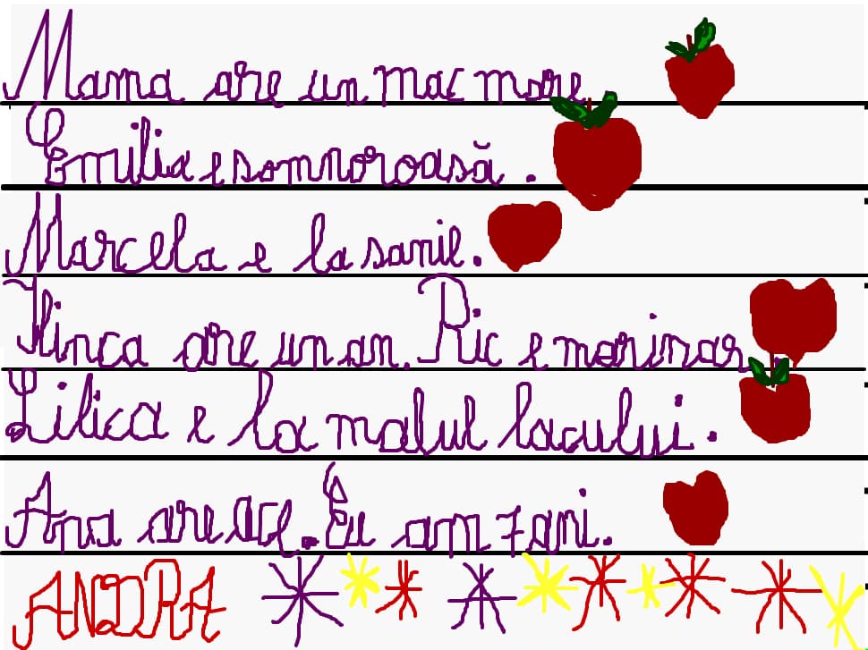 primul meu scris la scoala :)