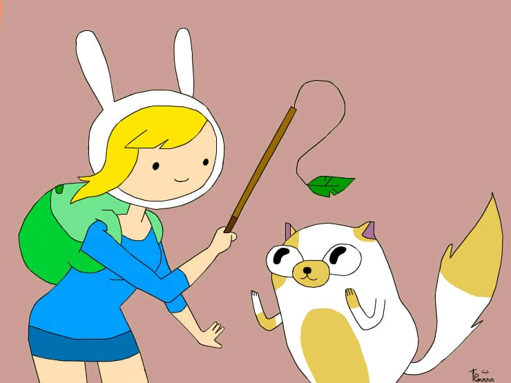 Fionna and her cat