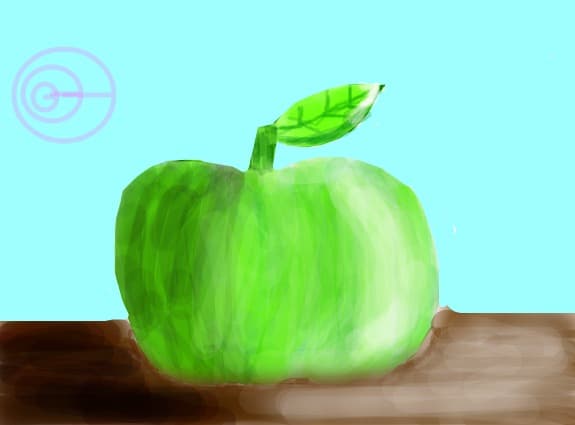 A green apple
