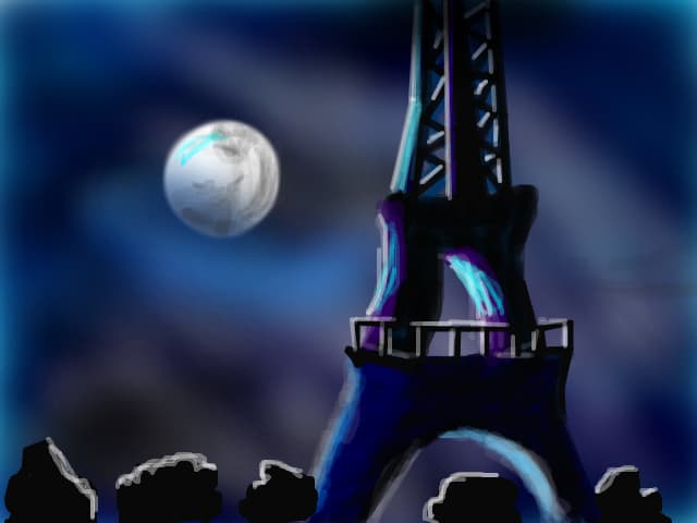 Eiffel Tower at night