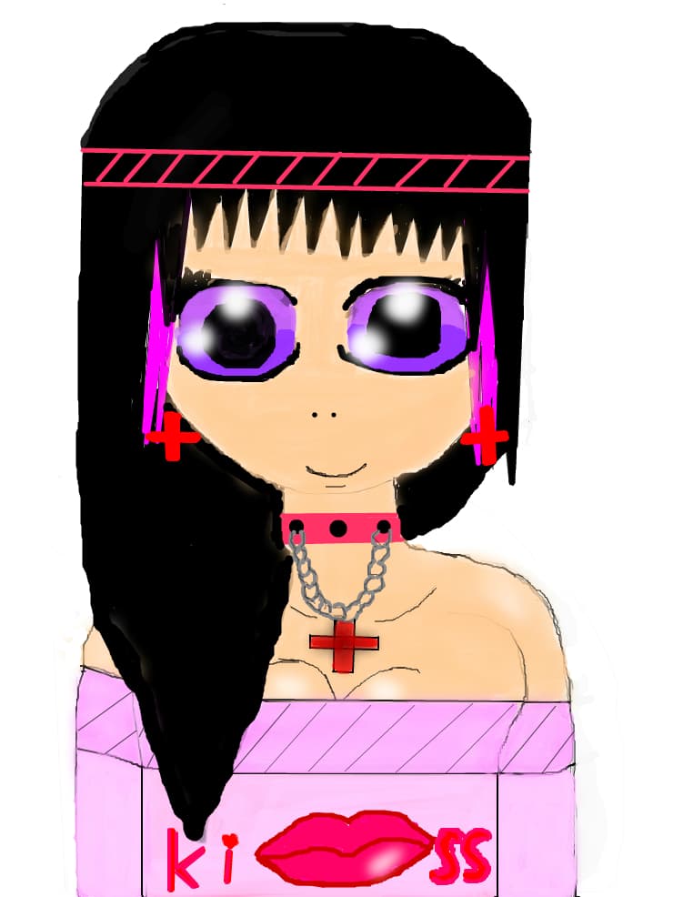 o fata anime draguta