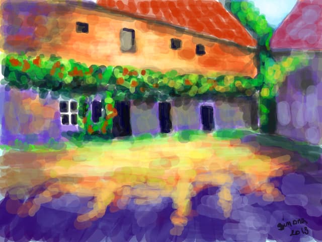 Courtyard in provence-viziunea mea