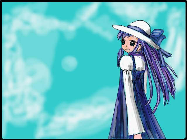 purple anime