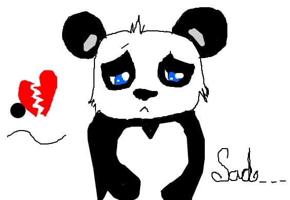 Sad Panda Wants a hug (Before he eats you) ^w^