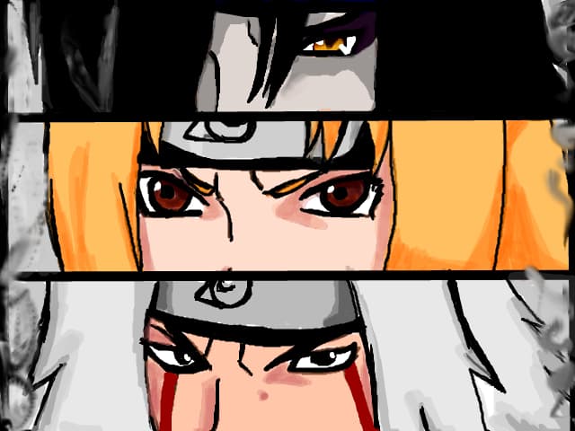 Orochimaru, Tsunade ,Jirayia