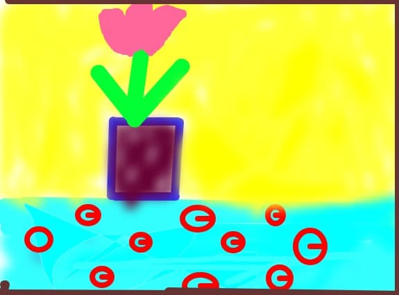 o  floare  in  ghiveci