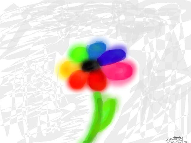 The rainbow flower