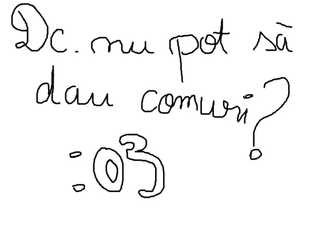 dc nu pot sa dau comuri?