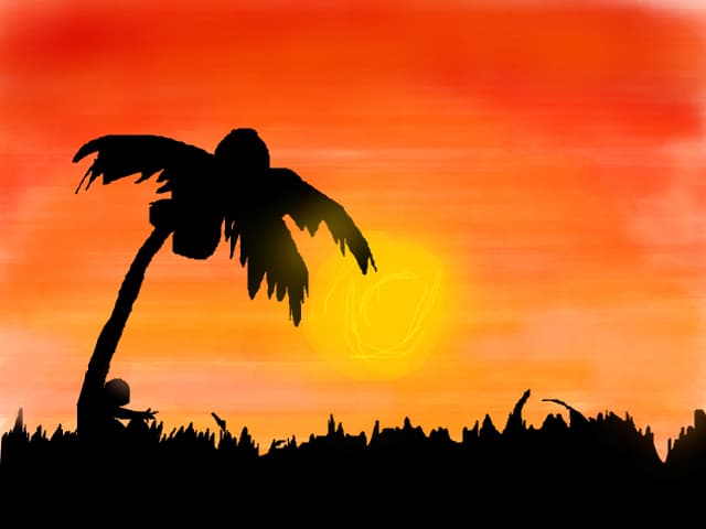 Sunset...