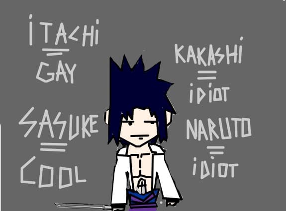 sasuke e innarmat cu creta si vine sfarsitu lumii