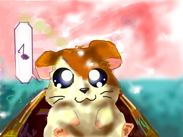 Un hamster intr-o barca care canta! nu...nu barca canta, hamsterul o face
