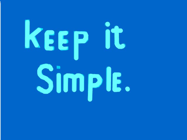 simple..