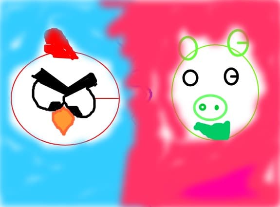 Angry Birds V.S Green Pigs