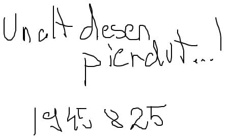 un alt desen pirdut !