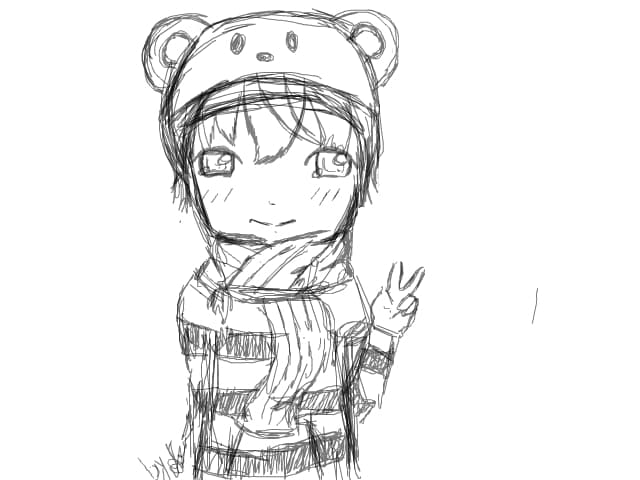 kawaii chibi sketch