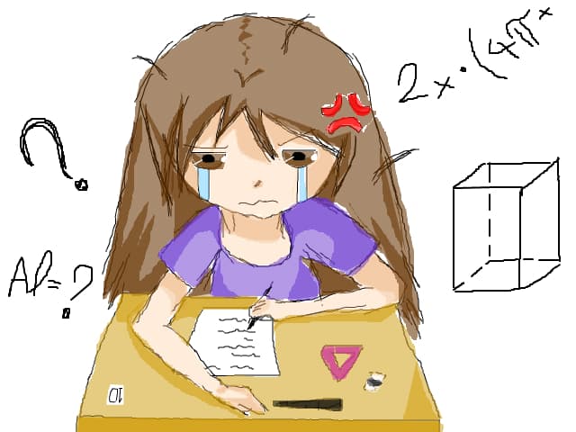 eu maine la examenu de mate