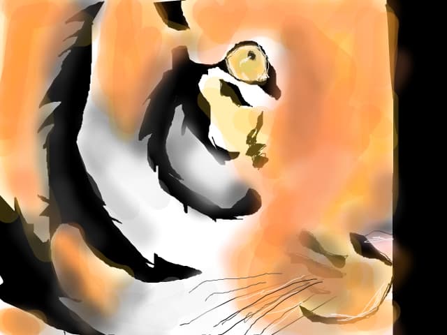 richard parker from life of pi 3D