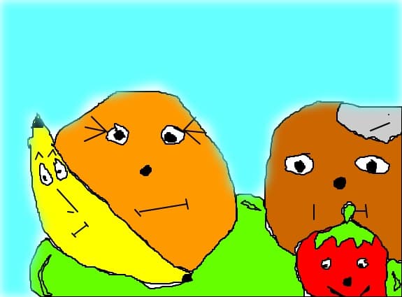Happy Plate of Fruits