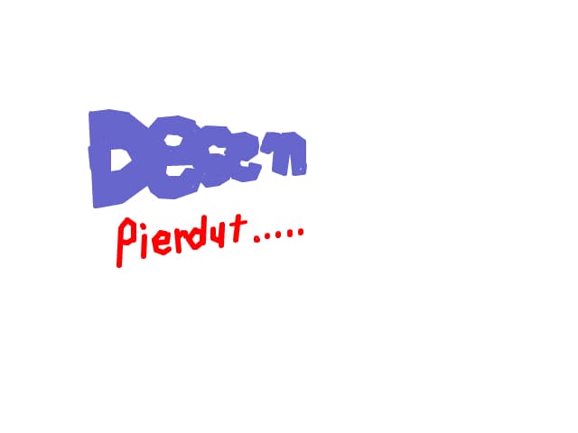 desen pierdut X(