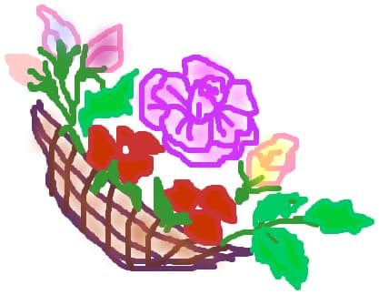 niste floricele intruncos rasturnat