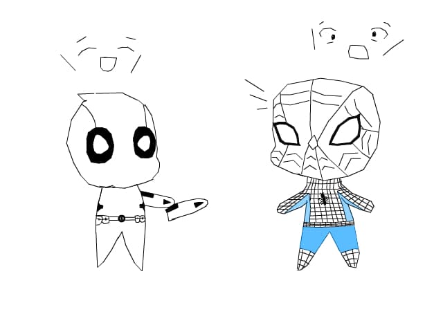 DeadPool and Spider-Man