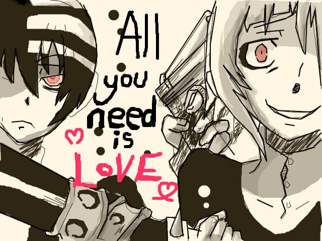 Soul eater(Chrona and Death the Kid)