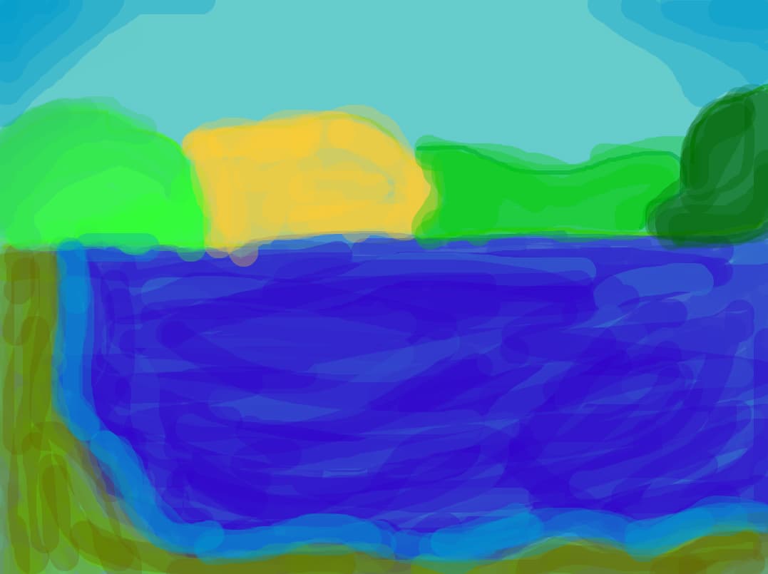 Niste tufe langa un lac
