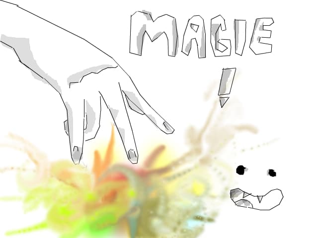 :>