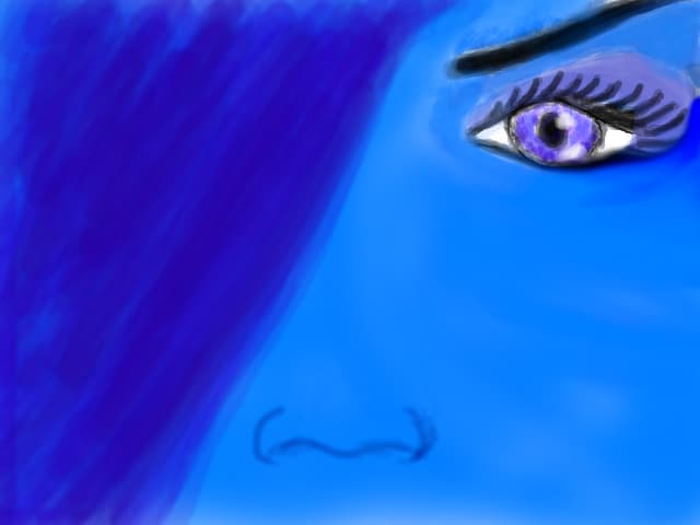 Girl blue