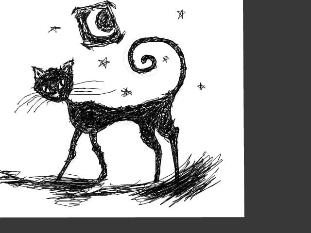 evil cat
