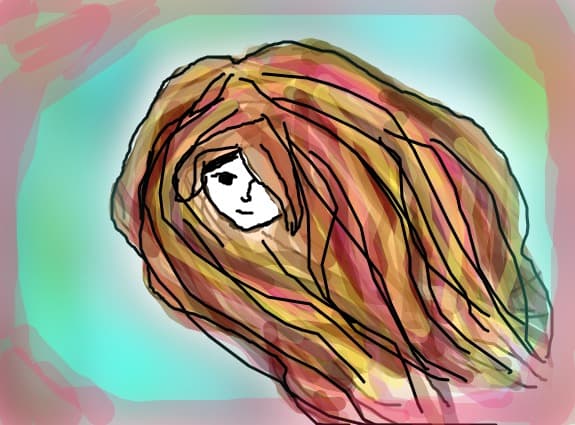 Girl with long hear :)