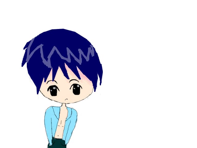 Chibi Grumpy Gray
