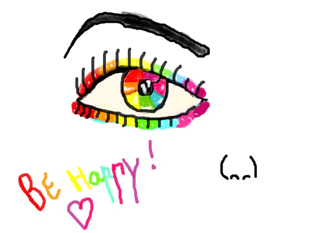 rainbow eye