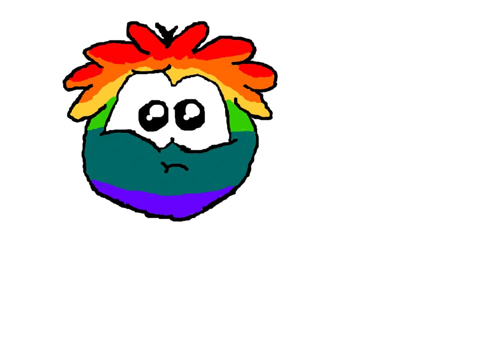 Rainbow puffle