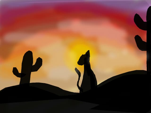 animal in desert 2