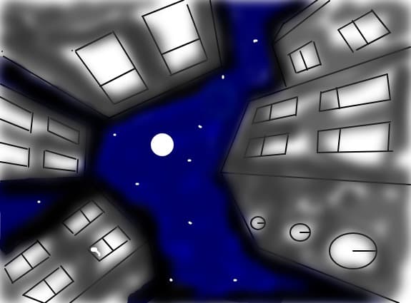 luna printre bocuri