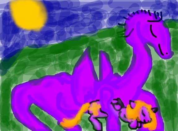 Pt. Dawn dragon si AnnieGrrr For you, Le daruiesc un dragon si un poney.