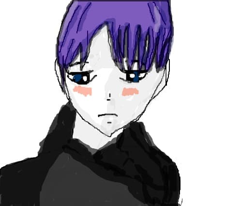 anime boy sad