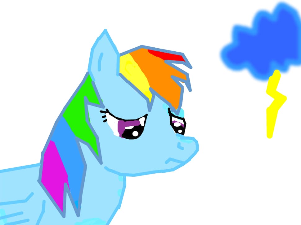 rainbow dash sad :(