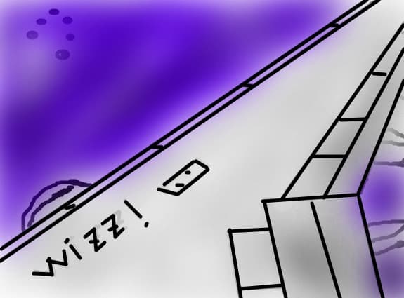 Wizz Air in night