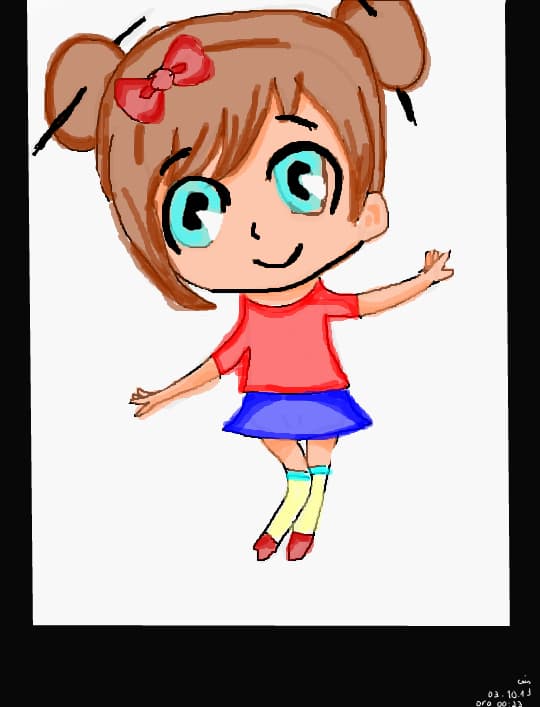 al doilea meu desen acesta este cu chibi