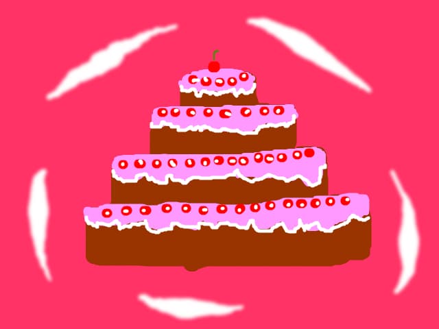 Tort cu cireasa in varf