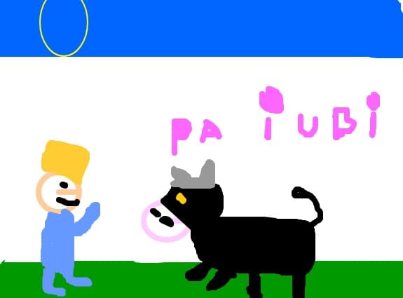 Omu lasa vaca si acum vaca vorbeste pa iubi