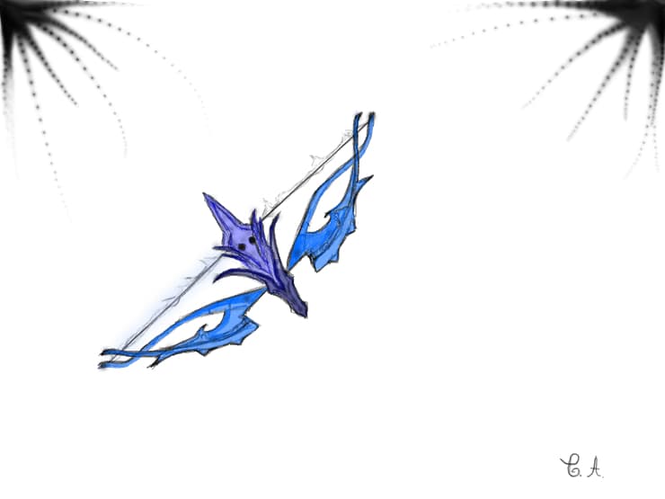 Blue bow