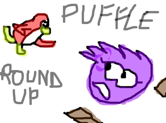 Amethyst Puffle Round Up!