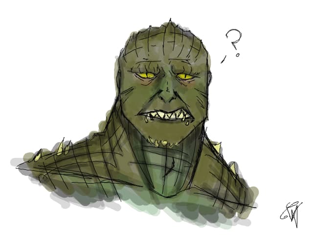 Killer Croc doodle
